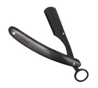 COLLBATH Rasoir Droit Acier Inoxydable Et Bois Pliable Pour Hommes Pratique Confortable Usage Professionnel Barbe Rasage Sans Lame