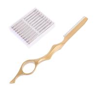 COLLBATH Rasoir Effileur Cheveux Manuel avec Lames de Remplacement Outil de Coiffure Professionnel à Prise Confortable pour Coupe et Texturisation Précise