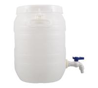 COLLBATH Réservoir d'eau de Jardin Portable 10l en Plastique Blanc avec Poignée Ergonomique et Robinet pour Balcon et Serrage, pour L'arrosage des Plantes en Saison de Jardinage