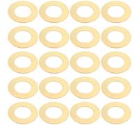 COLLBATH Rondelles Plates en Acier Galvanisé Jaune Chromate 50 Pcs 0,39 Alésage 0,79 Diamètre Extérieur pour Fixations Industrielles la Cuisine Atelier, Laveuses de Remplacement Robustes
