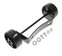 COLLBATH Roue De Rechange en Fer Noir pour Chauffage Extérieur à Gaz Kit De Roues Mobiles Vis pour Terrasse Et Parasol Remplacement Facile pour Appareil Chauffage Mobile Gaz