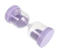 COLLBATH Sablier pour Sauna 45 Étanche en Verre, Minuterie de Bain Mauve Pastel, Accessoire Résistant la Chaleur L’humidité pour Spa, Hammam et Salle de Bain