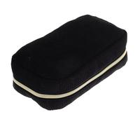 COLLBATH Sac De Rangement en Velours Côtelé Trousse De Maquillage en Velours Côtelé Trousse De Maquillage Voyage Sac De Cosmétique Pochette Cosmétique Pochette De Voyage Portable Nylon Noir