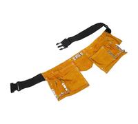 COLLBATH Sacoche Ceinture Porte-Outils Électricien en Cuir Véritable Double Compartiment Grosse Capacité Organiseur Portable Multipoches pour Bricolage et Maintenance Électrique