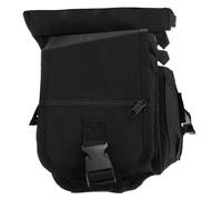 COLLBATH Sacoche de Cuisse Étanche en Tissu Oxford Noir Sangle Ajustable Confortable, Ultra-légère Randonnée et Activités Extérieures