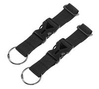 COLLBATH Sangles de Bagages Réglables 2pcs Boucle Métallique Résistante en Nylon Imitation pour Paquet à Dos Suspendu, Accessoires de Voyage Camping Randonnée