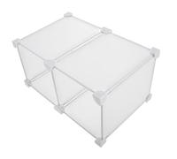 COLLBATH Séparateur D'organisateur De Congélateur Coffre En Plastique, Cloison 2 Compartiments 19x36x24 Cm, Rangement Modulable Pour Congélateur Et Réfrigérateur, Accessoires Cuisine Pratiques