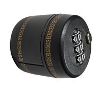 COLLBATH Serrure à Combinaison pour Bouteilles de Vin en ABS et Alliage de Zinc Verrouillage Sécurisé Anti-Garçon et Filles Taille pour Bouchons de Vin Outil Pratique pour Bar Noir