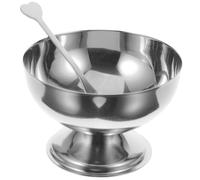 COLLBATH Set de Coupes à Dessert Acier Inoxydable Épais Bols à Glace et Pudding Polyvalents pour Restaurants Bars et Usage Domestique Design Élégant et pour Sorbets Fruits et Salades