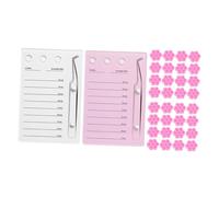 COLLBATH Set Outils Extension Cils avec Support Précis et Porte- Magnétique Plateau Fleurs pour Colle à Cils Organiseur pour Salon et Usage Domestique