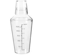 COLLBATH Shaker Cocktail Transparent avec Échelle Tasse Mixeur pour Thé Au Lait Smoothies et Boissons Outil de Mélange Précis et Pratique