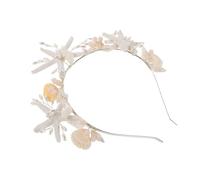 COLLBATH Silver Pearl Band bandeau de mariage mariée Accessoires de cheveux costumés coiffes de mariage pour femmes Couronne bandeau de mariée bandes à cheveux Métal plastique blanche