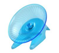 COLLBATH Soucoupe d'exercice pour Hamster : Jouet d'activité à Double Fonction, Course et Rotation - Roue silencieuse avec Support pour Hamsters et Souris domestiques