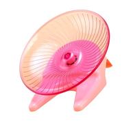 COLLBATH Soucoupe d'exercice pour Hamster : Jouet d'activité à Double Fonction, Course et Rotation - Roue silencieuse avec Support pour Hamsters et Souris domestiques