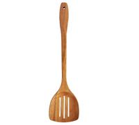 COLLBATH Spatule à Fentes en Bois Naturel Ustensile Cuisine Antiadhésif Taille Moyenne 1 Pièce Adaptée pour Cuisson au Wok et Cuisson Domestique