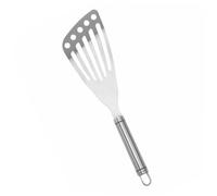 COLLBATH Spatule à Poisson en Acier Inoxydable Petite Taille, Spatule à Fentes pour Cuisson de Steak, Œufs et Crêpes, Ustensile la Cuisine Professionnel pour Barbecue et Plancha, 1 Pièce