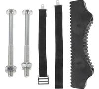 COLLBATH Stabilisateur d'Échelle Extensible en Aluminium Noir Coussinet Antidérapant Accessoires pour Échelle Droite et Télescopique Kit de Fixation Vis et Sangle Protection pour