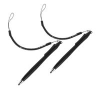 COLLBATH Stylet Capacitif 2 Pièces Cordon à Ressort et Pointe Fine en Fibre Souple - Stylet pour Tablettes et Smartphones Compatible Écrans Tactiles - pour Dessin et Écriture