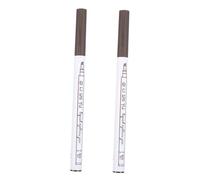 COLLBATH Stylo à Sourcils à Quatre Pointes 2pcs Imperméable Liquide pour Maquillage Naturel Facile à Dessiner et Portable pour Débutants et Professionnels