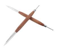 COLLBATH Stylo de Sculpture en Bois et Silicone pour Nail Art 2 Pièces à Double Tête Solide et Esthétique, pour Studios de Manucure et Artistes Professionnels