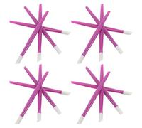 COLLBATH Stylo Sculpteur D’Ongles Multifonction 100 Pcs Bâtonnets en Caoutchouc Violet Outil de Soin et Repousse-Cuticules Précis pour Nail Art et Pose de Strass Usage Professionnel et