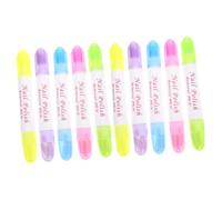 COLLBATH Stylos Dissolvants Correction Précise Portable Lot de 10 pour Vernis à Ongles en Plastique pour Manucure à Domicile ou Salons Professionnels