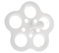 COLLBATH Support À Œufs Cuits À La Vapeur, Support De Cuisson Pour Casseroles Et Poêles, 5-Grid, Plastique Réutilisable Blanc, Haute Température, 2 Pièces, Pour Cuisine