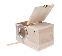 COLLBATH Support De Nidification Oiseau Nichoir De Fenêtre avec Entrée Protégée Le Vent Pluie