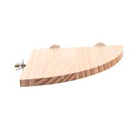 COLLBATH Support de Perruche Naturel Support de Cage à Oiseaux Stand de perchoir de Perroquet Support de pour Perroquet Stand de Perche d'oiseau Bois Beige