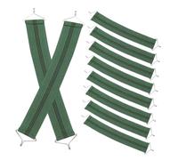COLLBATH Support de siège de Fauteuil inclinable, Renfort de siège de Fauteuil inclinable Pliant, 10 pièces, résiste à l'étirement, pour Sun Lounger, Pique-niques, Vert, 43 cm x 5 cm