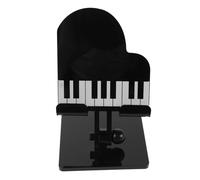 COLLBATH Support de Téléphone Portable Pliable de Piano à Queue, Réglable en Hauteur, Antidérapant, Noir, Support pour Bureau et Voyages, Compatible Smartphones et Tablettes