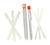 COLLBATH Support et Recharges pour Crayon à Stéatite Naturel Marqueur à Craie pour Soudure Outil de Traçage Industriel avec Porte-crayon Mines Adapté Aux Professionnels Du Métal