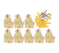 COLLBATH Support Mural pour Extincteur avec 8 Crochets 24 Chevilles d'Expansion 6X30 MM 24 Vis 4X30 MM Fixation Robuste pour Écoles Commerces et Sécurité Incendie