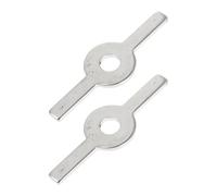 COLLBATH Support pour Hachoir à Viande de 55 Mm en Acier Inoxydable Argenté, Compact et Facile à Ranger, Lot de 2 Set de Set de Pièces pour Broyeur Domestique