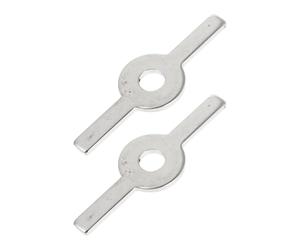 COLLBATH Support pour Hachoir à Viande de 55 Mm en Acier Inoxydable Argenté, Compact et Facile à Ranger, Lot de 2 Set de Set de Pièces pour Broyeur Domestique