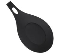 COLLBATH Support Repose-Cuillère en Silicone Épais Noir Résistant Haute Température Porte-Ustensiles Cuisine Polyvalent pour Cuillères Spatules et Louches Accessoire Pratique pour Plan