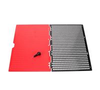 COLLBATH Tablette D'écriture Braille Plastique 27 Lignes 30 Cases Stylo Sphérique Noir, Outil D'apprentissage Braille pour Aveugles et Malvoyants, Kit Éducatif pour Étude et Usage