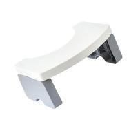 COLLBATH Tabouret de Toilette Plastique Blanc Marche-pied Robuste pour Adulte Repose-pied Salle de Bain Ergonomique Facile à Nettoyer