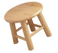COLLBATH Tabouret en Bois Massif 25x25 Cm, Siège Rond en Bois Dur Naturel, Tabouret Multifonction pour Garçon Et Filles Et Adultes, Marchepied Stable Maison, Usage Intérieur Et Pied D’appoint
