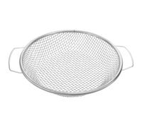 COLLBATH Tamis à Terre Rond en Acier Inoxydable 30 Cm avec Poignées Doubles Ergonomiques, Tamis à Mailles Fines pour Jardinage, Compost et Analyse de Sol, Outil de Tamisage Polyvalent