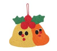 COLLBATH Tapis Griffoir Chat Rafraîchissant Antidérapant Forme Cloche avec Protection Pliable pour Intérieur et Mur