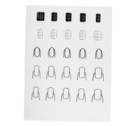 COLLBATH Tapis Silicone Nail Art Semi-transparent pour Entraînement Manucure Débutants et Professionnels Surface Pratique pour Mélange et Création de Motifs Ongulaires