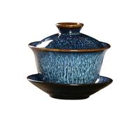 COLLBATH Tasse à Thé Céramique Rétro avec Couvercle Ensemble de pour Préparer Thé et Oolong Maison ou Design Classique et Élégant pour Amateurs de