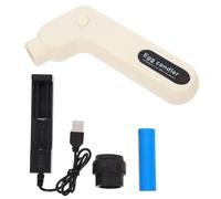 COLLBATH Testeur D’Œufs LED à Lumière Froide Petite Lampe de Poche Portable pour Incubation de Volaille Vérificateur de Fertilité Précis Équipement D’Incubation Poule et Caille Kit