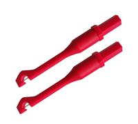 COLLBATH Testeur de circuit électrique avec sondes de perçage de fil, 2pcs en plastique rouge pour réparations d'appareils et tests de circuits