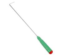 COLLBATH Tisonnier de Feu Long Manche Acier Inoxydable et Plastique Outil Portable pour Camping Barbecue et Foyer Extérieur