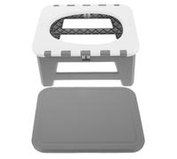 COLLBATH Toilette Portable Siège Stable Pliable, pour Voiture et Camping | Pp, Structure Compacte et Étanche, Contrôle des Odeurs, pour Voyages Routiers, Suv, Pique-niques