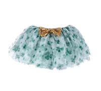 COLLBATH Tutu Trèfle Vert pour Garçon et Filles en Tissu Léger à Quatre Couches, Texture Confortable, Design Élégant pour Costume Saint-patrick Lors de Fêtes