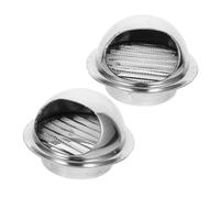 COLLBATH Ventilation Optimale 2 ventilateurs Dévacuation de Sèche-linge en Acier Inoxydable Finition Brossée 80 mm