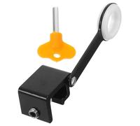 COLLBATH Verrou de Butée de Fenêtre en Alliage D'aluminium, Serrure de Sécurité sans Perçage avec Clé, Limiteur D'ouverture Compact pour Fenêtres Intérieures, Sécurité Garçon et Filles